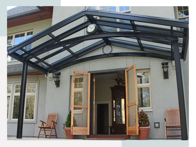 Козырьки металлические в Владикавказе