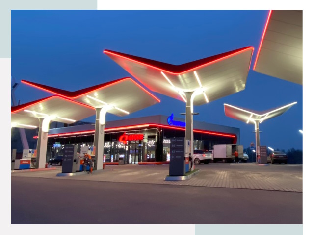 Навесы для АЗС в Владикавказе