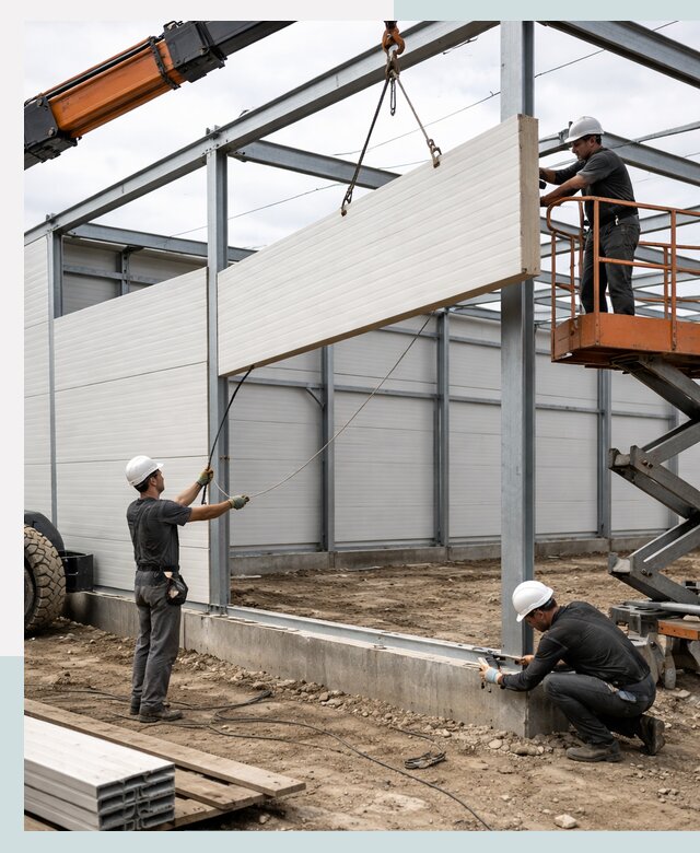 Строительство складов из сэндвич панелей в Владикавказе под ключ